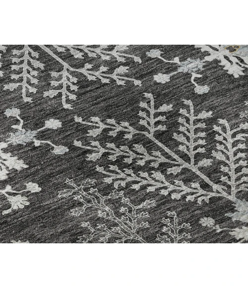 Dalyn Luxury Washable Hatay HY9 Charcoal 3' x 5' Rug
