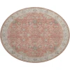 Dalyn Luxury Washable Hatay HY9 Coral 8' x 8' Round Rug