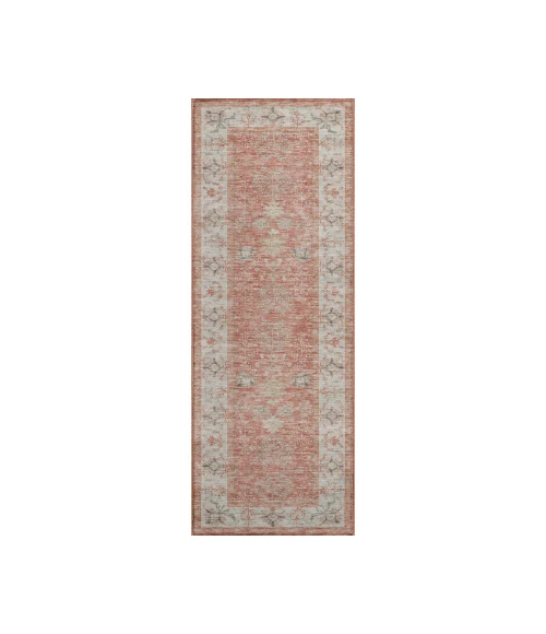 Dalyn Luxury Washable Hatay HY9 Coral 2'3" x 7'6" Runner Rug