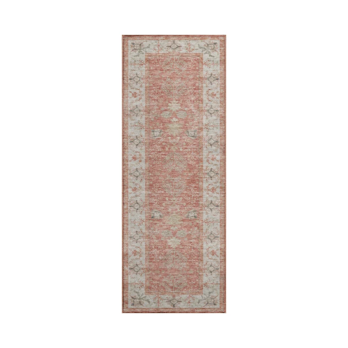 Dalyn Luxury Washable Hatay HY9 Coral 2'3" x 7'6" Runner Rug