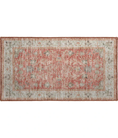 Dalyn Luxury Washable Hatay HY9 Coral 1'8" x 2'6" Rug
