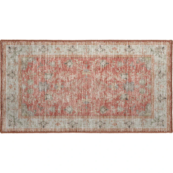 Dalyn Luxury Washable Hatay HY9 Coral 1'8" x 2'6" Rug