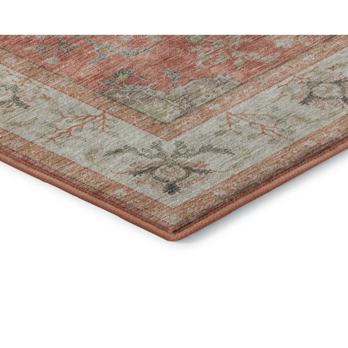 Dalyn Luxury Washable Hatay HY9 Coral 3' x 5' Rug