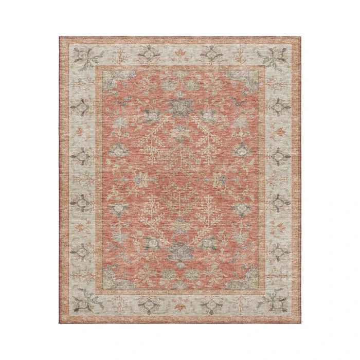 Dalyn Luxury Washable Hatay HY9 Coral 3' x 5' Rug