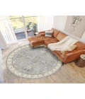 Dalyn Luxury Washable Hatay HY9 Gray 8' x 8' Round Rug