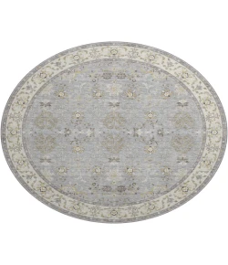 Dalyn Luxury Washable Hatay HY9 Gray 8' x 8' Round Rug