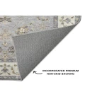 Dalyn Luxury Washable Hatay HY9 Gray 5' x 7'6" Rug