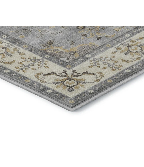 Dalyn Luxury Washable Hatay HY9 Gray 5' x 7'6" Rug