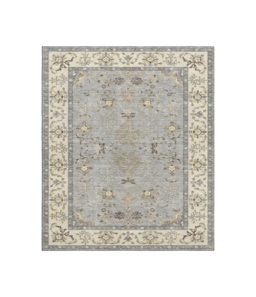 Dalyn Luxury Washable Hatay HY9 Gray 5' x 7'6" Rug