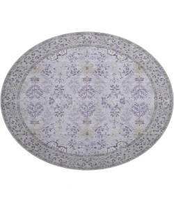 Dalyn Luxury Washable Hatay HY9 Lavender 8' x 8' Round Rug
