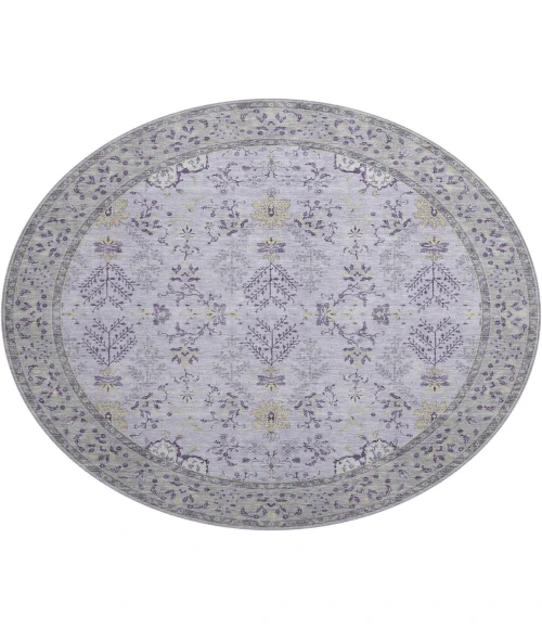 Dalyn Luxury Washable Hatay HY9 Lavender 8' x 8' Round Rug
