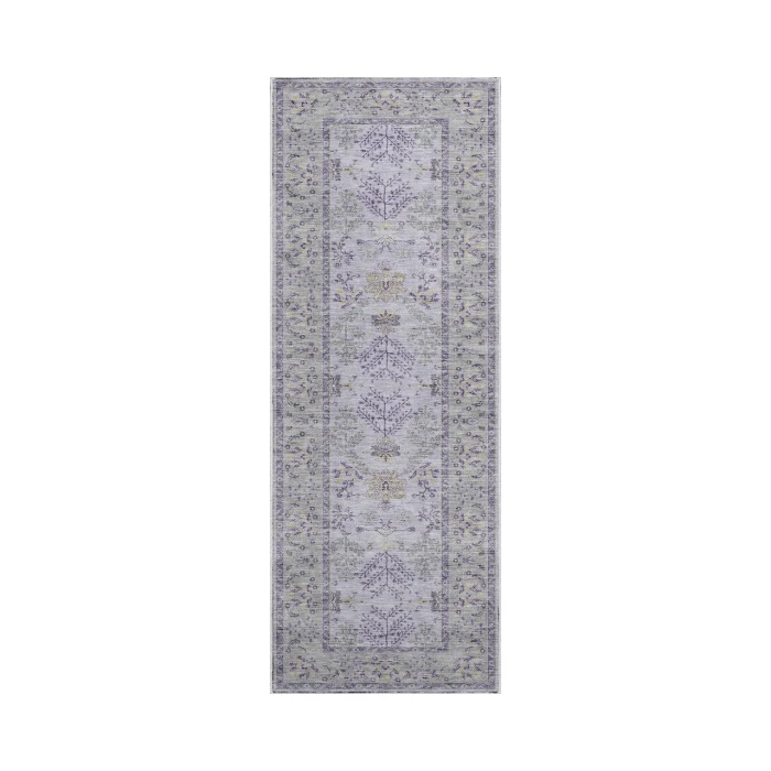 Dalyn Luxury Washable Hatay HY9 Lavender 2'3" x 7'6" Runner Rug