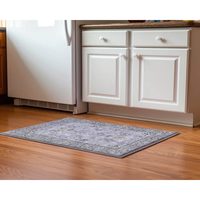 Dalyn Luxury Washable Hatay HY9 Lavender 1'8" x 2'6" Rug