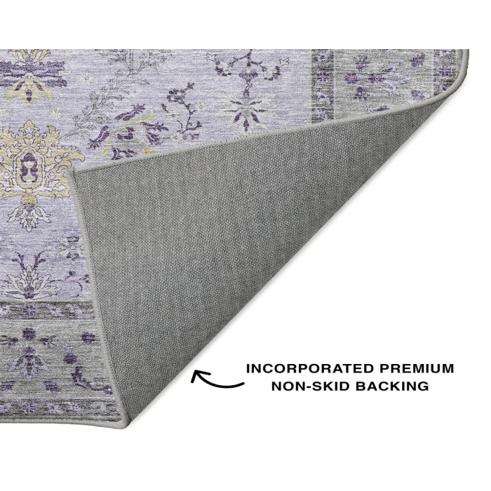 Dalyn Luxury Washable Hatay HY9 Lavender 2'3" x 7'6" Runner Rug