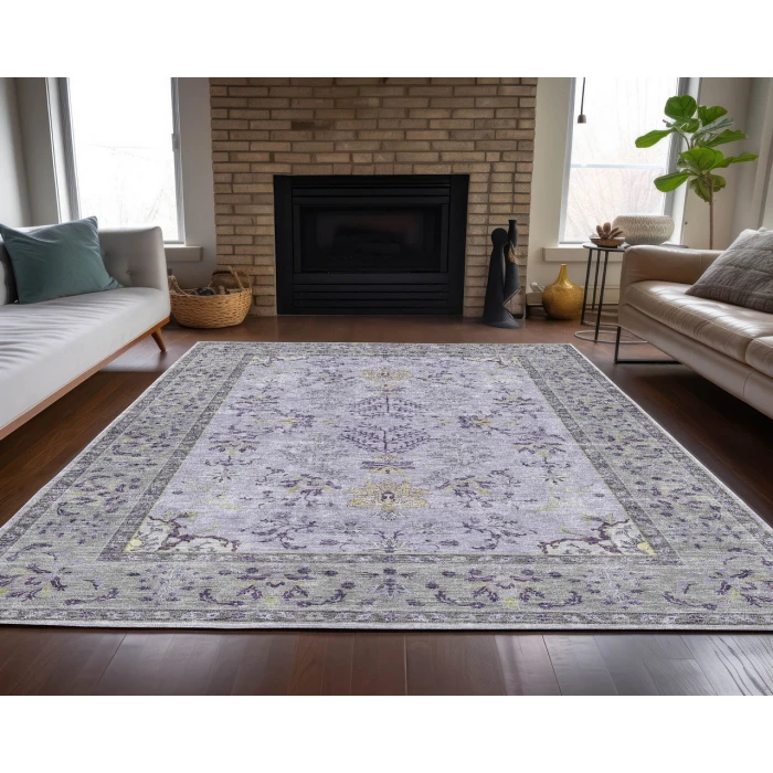 Dalyn Luxury Washable Hatay HY9 Lavender 2'6" x 3'10" Rug