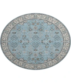 Dalyn Luxury Washable Hatay HY9 Sky 8' x 8' Round Rug