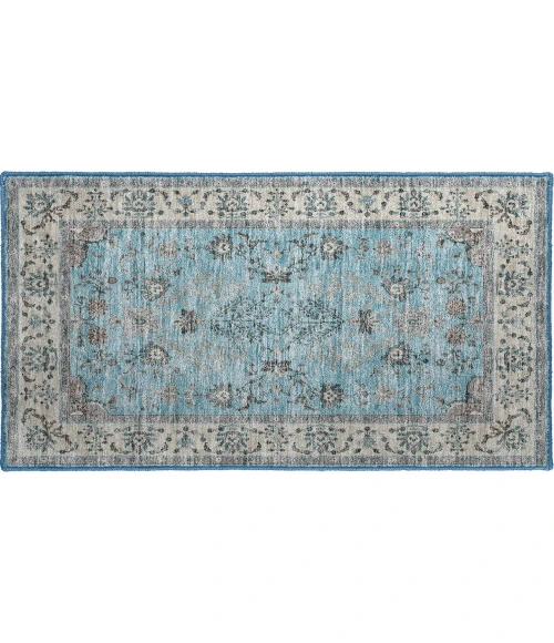 Dalyn Luxury Washable Hatay HY9 Sky 1'8" x 2'6" Rug
