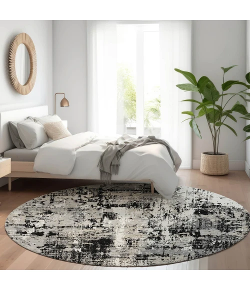 Dalyn Kochi Black KC7 8ft. x 8ft. Rug