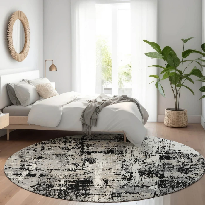 Dalyn Kochi Black KC7 8ft. x 8ft. Rug