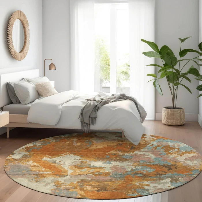 Dalyn Kochi Orange KC9 8ft. x 8ft. Rug