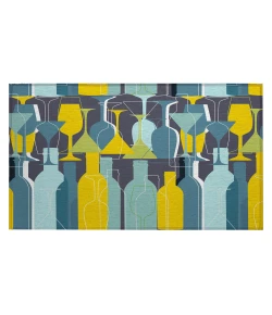 Dalyn Indoor/Outdoor Kendall KE13 Ink Washable 1'8" x 2'6" Rug