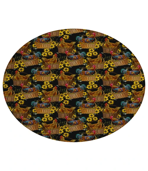 Dalyn Indoor/Outdoor Kendall KE2 Black Washable 8' x 8' Round Rug