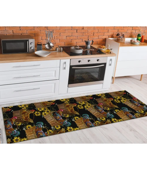 Dalyn Indoor/Outdoor Kendall KE2 Black Washable 2'3" x 7'6" Runner Rug