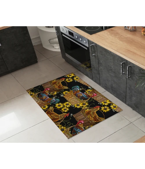 Dalyn Indoor/Outdoor Kendall KE2 Black Washable 1'8" x 2'6" Rug