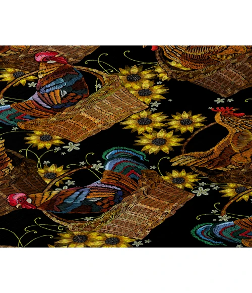 Dalyn Indoor/Outdoor Kendall KE2 Black Washable 8' x 8' Round Rug