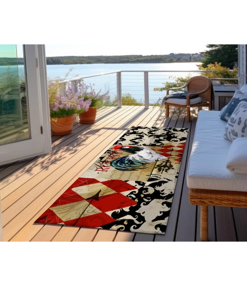Dalyn Indoor/Outdoor Kendall KE3 Khaki Washable 2'3" x 7'6" Runner Rug