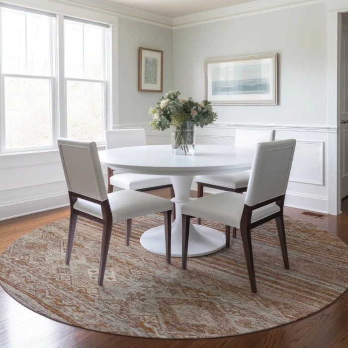 Dalyn Karaj Orange KJ4 8ft. x 8ft. Rug