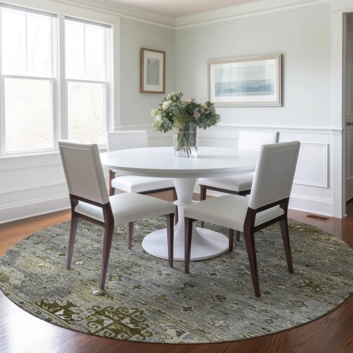 Dalyn Karaj Gray KJ5 8ft. x 8ft. Rug