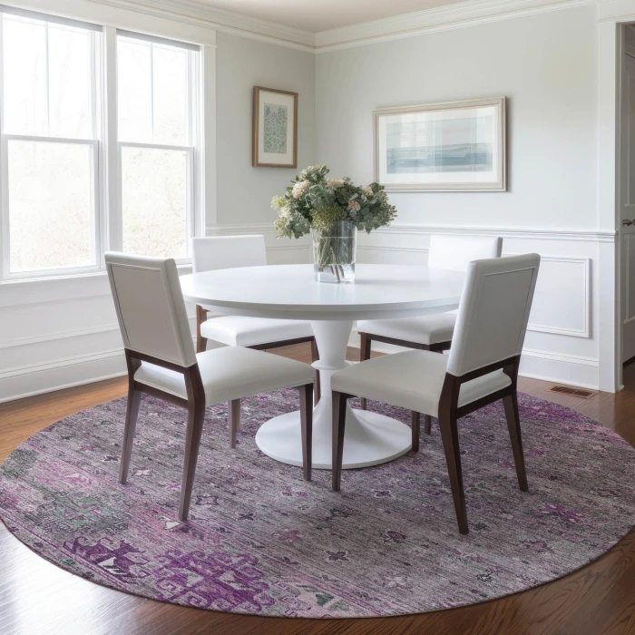 Dalyn Karaj Purple KJ5 8ft. x 8ft. Rug