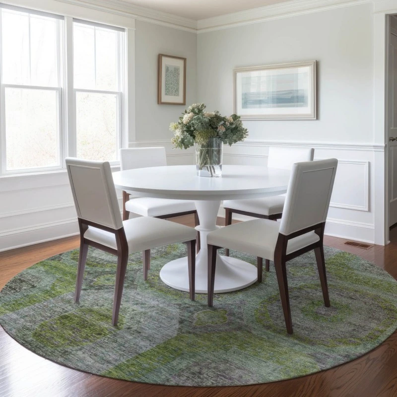 Dalyn Karaj Green KJ6 8ft. x 8ft. Rug