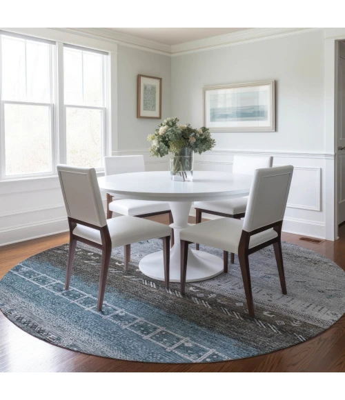 Dalyn Karaj Blue KJ7 8ft. x 8ft. Rug