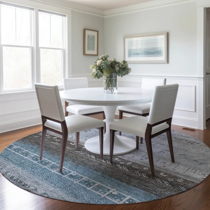 Dalyn Karaj Blue KJ7 8ft. x 8ft. Rug