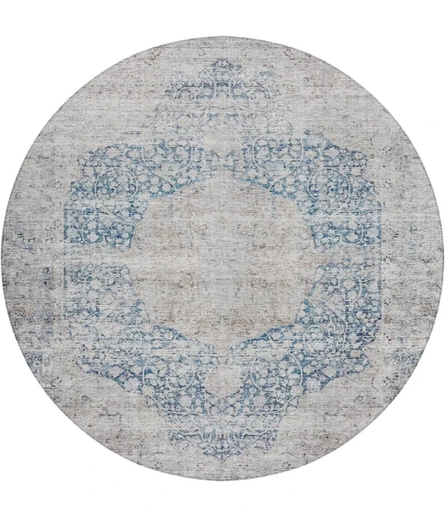 Dalyn Karaj Blue KJ8 8ft. x 8ft. Rug