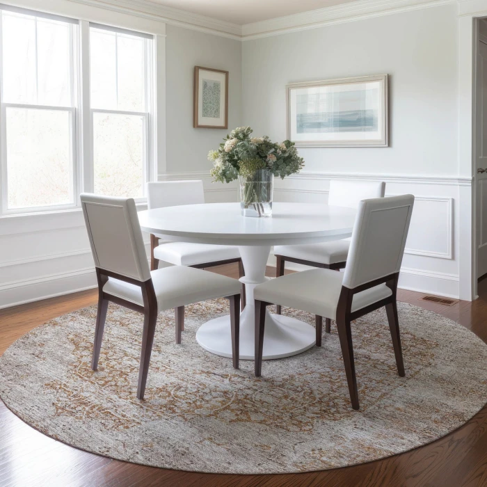 Dalyn Karaj Orange KJ8 8ft. x 8ft. Rug