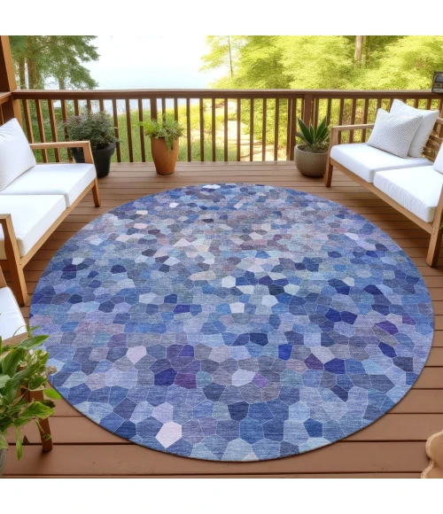 Dalyn Kaleidoscope Blue KL1 8ft. x 8ft. Rug