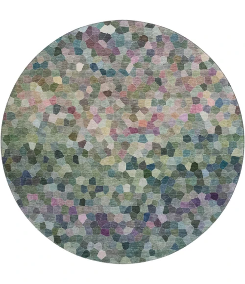 Dalyn Kaleidoscope Green KL1 8ft. x 8ft. Rug
