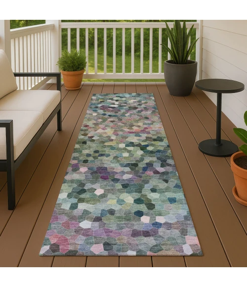 Dalyn Kaleidoscope Green KL1 2ft.3in. x 7ft.6in. Rug