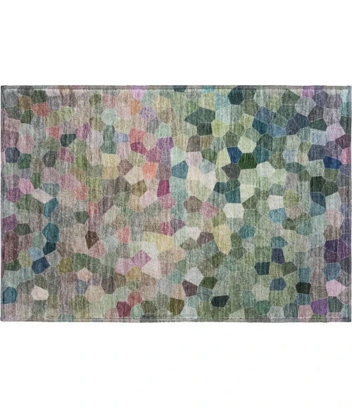 Dalyn Kaleidoscope Green KL1 1ft.8in. x 2ft.6in. Rug
