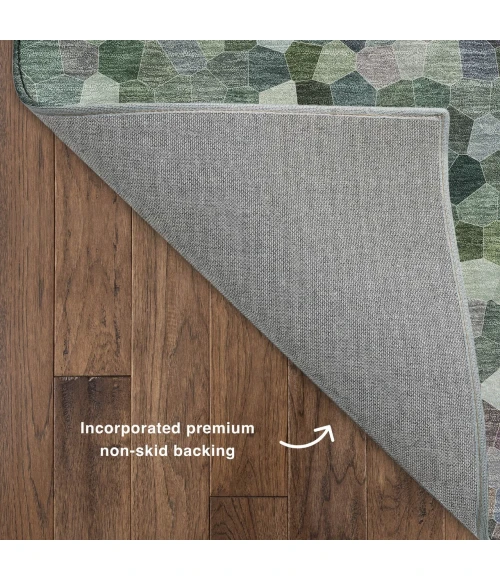 Dalyn Kaleidoscope Green KL1 1ft.8in. x 2ft.6in. Rug