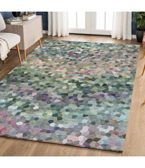 Dalyn Kaleidoscope Green KL1 2ft.6in. x 3ft.10in. Rug