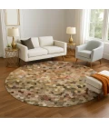 Dalyn Kaleidoscope Orange KL1 8ft. x 8ft. Rug