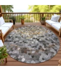 Dalyn Kaleidoscope Gray KL1 8ft. x 8ft. Rug