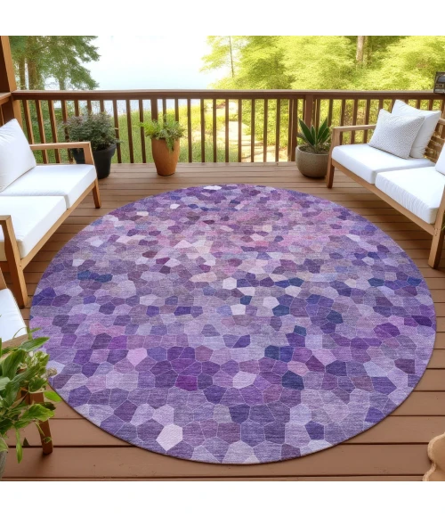 Dalyn Kaleidoscope Purple KL1 8ft. x 8ft. Rug