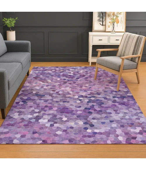 Dalyn Kaleidoscope Purple KL1 5ft. x 7ft.6in. Rug