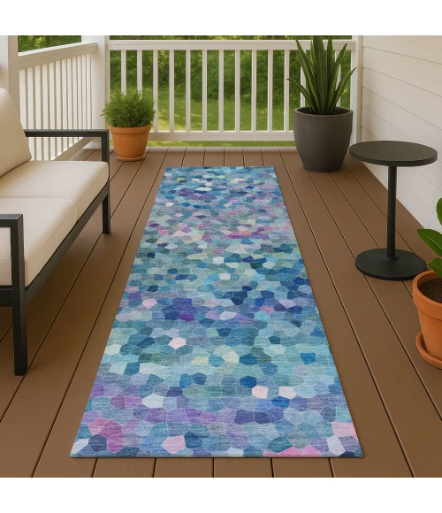 Dalyn Kaleidoscope Teal KL1 2ft.3in. x 7ft.6in. Rug