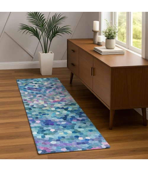 Dalyn Kaleidoscope Teal KL1 2ft.3in. x 7ft.6in. Rug
